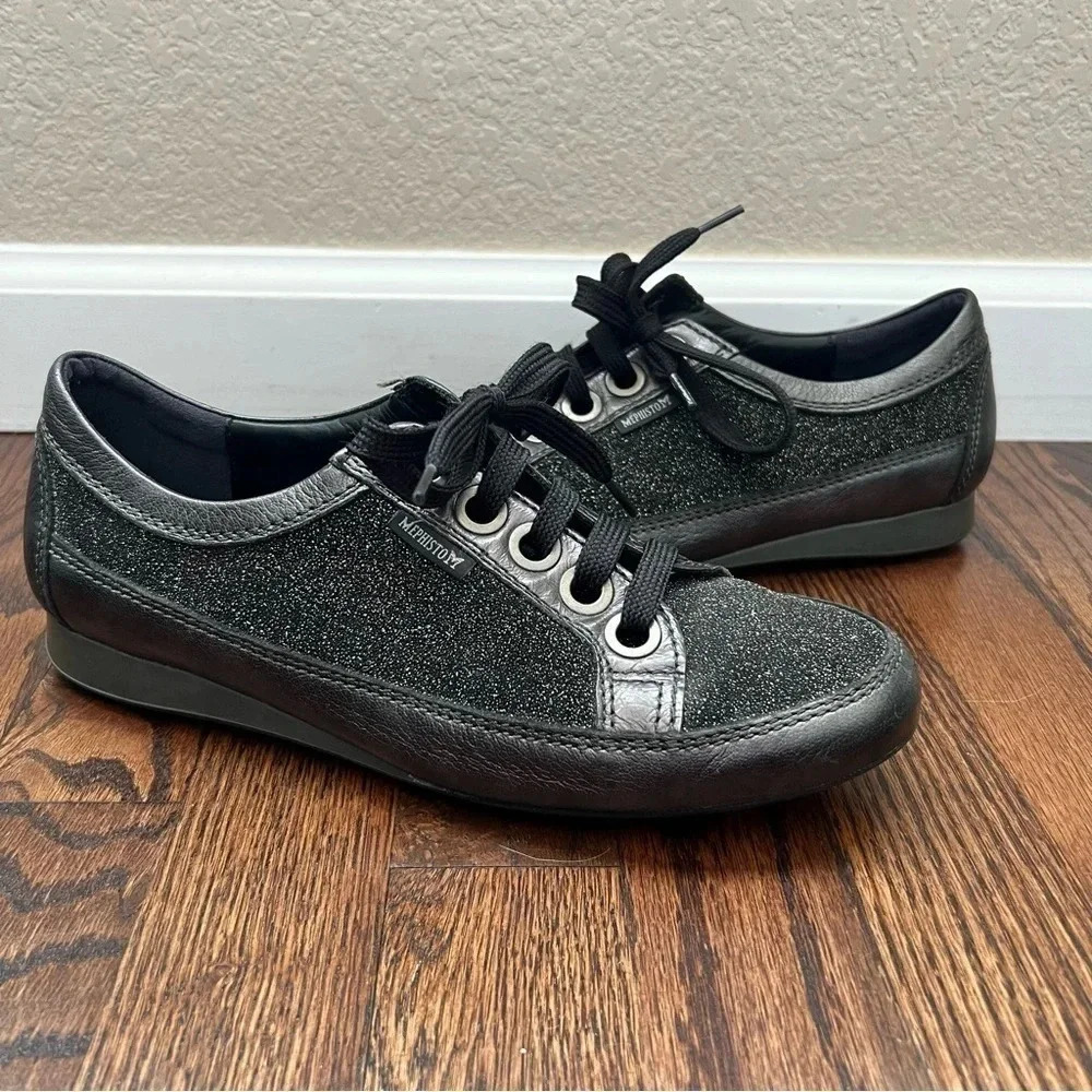 Mephisto Bretta Oxford Platinum Sophia Oxford Comfort Shoes Lace Up Women Sz 8.5